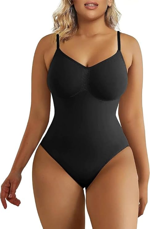 Thong Bodysuit for Women, Slimming Design Shapewear for Women, Tummy Control Body Shaper with Silicone Grip, No Steel Bones for All Day Comfort, Seamless Sculpting Bodyshaper