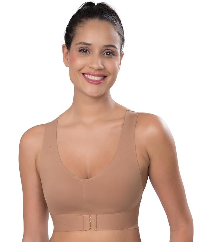 Tweens Invisi-Fit Cotton Bonded Seamless Non-Padded Invisi-Gym Bra | Full Coverage | Elastic-Free Comfort | Wire-Free | Elastic-Free | B-C-D Cup Sizes | Pack of 1|